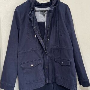 Market & Spruce Dark Blue Utility Jacket